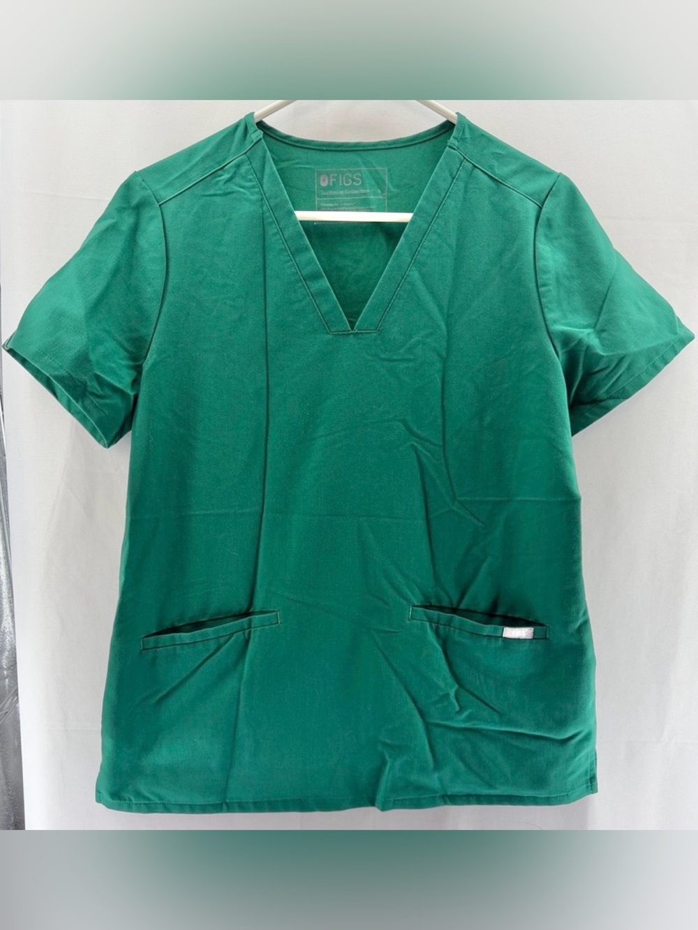 Figs Women's Green Casma Scrub Top Size Small